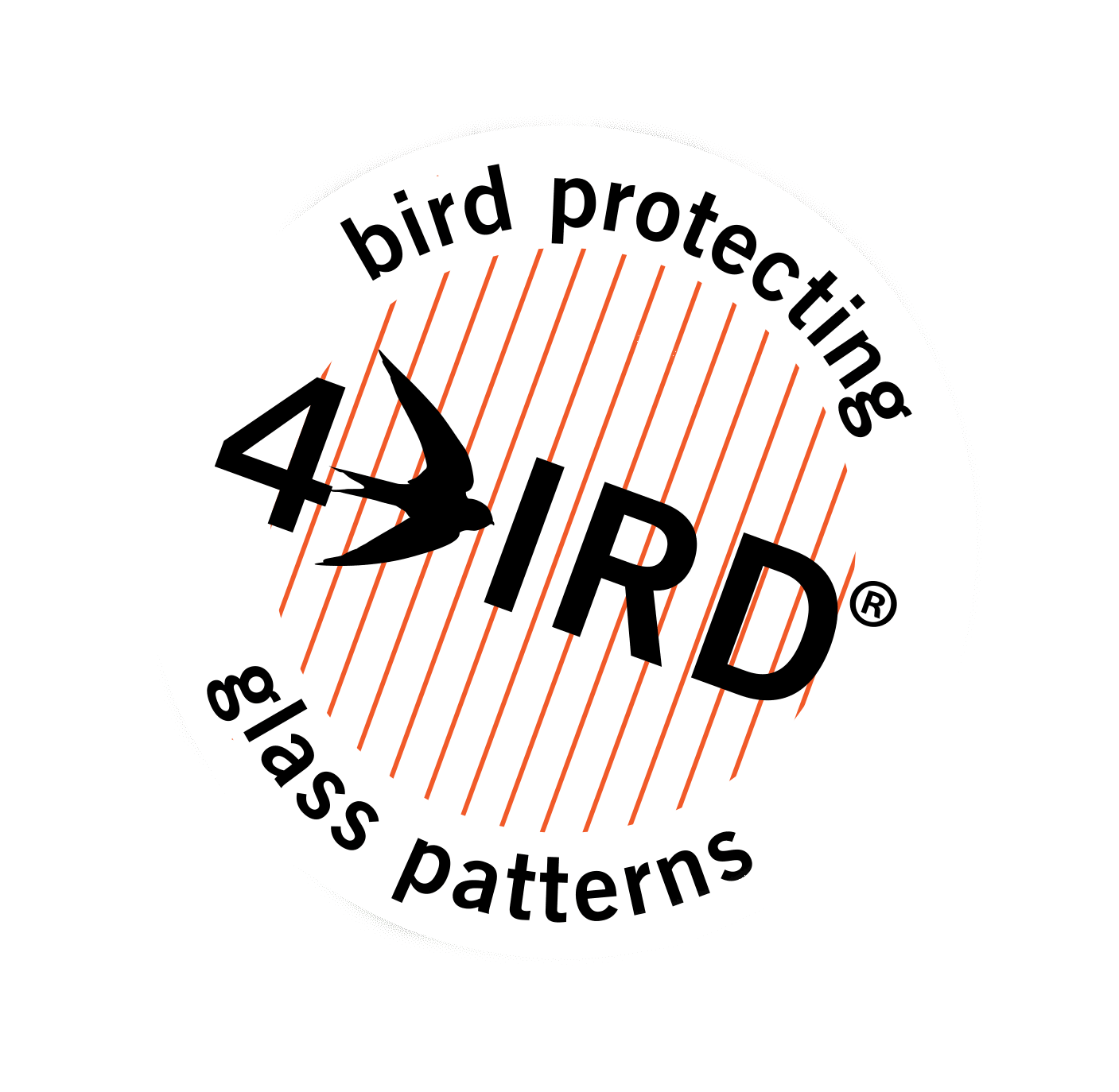 Eckelt Logo, zertifizierte Designs zur Vermeidung von Vogelschlag, bird protecting glass patterns 4Bird